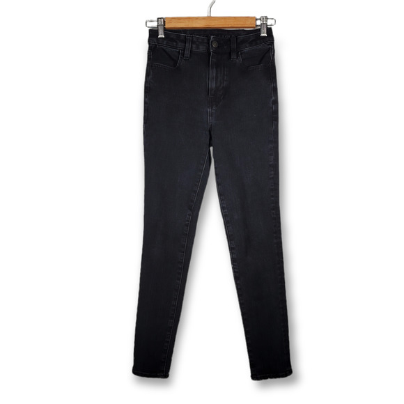 American Eagle Outfitters Denim - American Eagle Outfitters 360 Next Level Stretch Skinny Jeans Black Size 0 Short